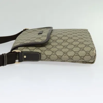 Pre-owned Gucci Gg Canvas Beige Canvas Shoulder Bag () In Sand