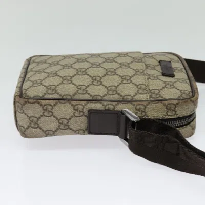 Pre-owned Gucci Gg Canvas Beige Canvas Shoulder Bag () In Sand