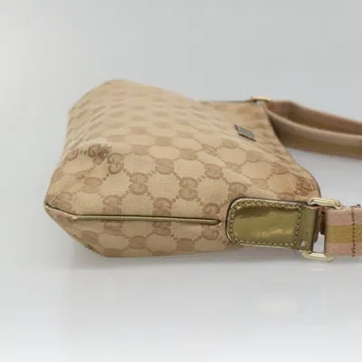 Pre-owned Gucci Gg Canvas Beige Canvas Shoulder Bag () In Sand
