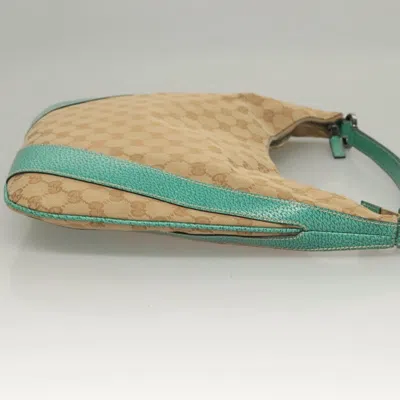 Pre-owned Gucci Gg Canvas Beige Canvas Shoulder Bag () In Sand