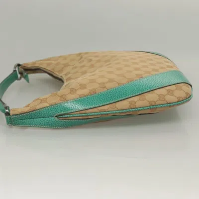 Pre-owned Gucci Gg Canvas Beige Canvas Shoulder Bag () In Sand