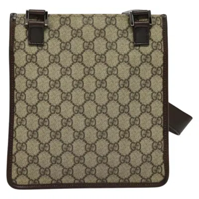 Pre-owned Gucci Gg Canvas Beige Canvas Shoulder Bag () In Sand