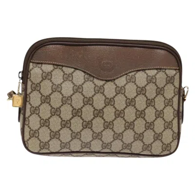Pre-owned Gucci Gg Canvas Beige Canvas Shoulder Bag () In Sand
