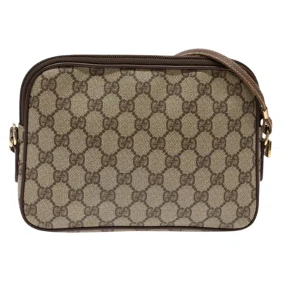 Pre-owned Gucci Gg Canvas Beige Canvas Shoulder Bag () In Sand