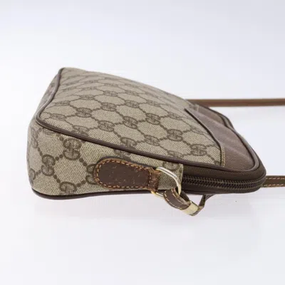 Pre-owned Gucci Gg Canvas Beige Canvas Shoulder Bag () In Sand