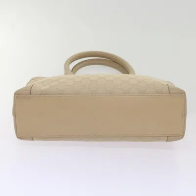 Pre-owned Gucci Gg Canvas Beige Canvas Tote Bag () In Sand