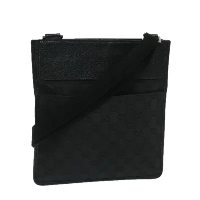 Pre-owned Gucci Gg Canvas Black Canvas Shoulder Bag ()