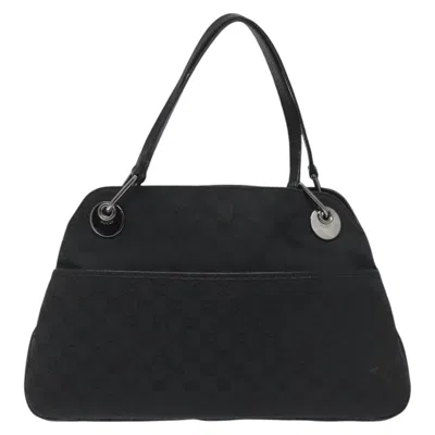 Pre-owned Gucci Gg Canvas Black Canvas Shoulder Bag ()