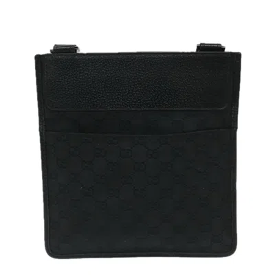 Pre-owned Gucci Gg Canvas Black Canvas Shoulder Bag ()