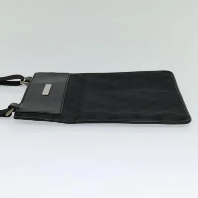 Pre-owned Gucci Gg Canvas Black Canvas Shoulder Bag ()