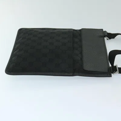 Pre-owned Gucci Gg Canvas Black Canvas Shoulder Bag ()