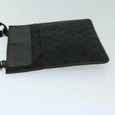 Pre-owned Gucci Gg Canvas Black Canvas Shoulder Bag ()