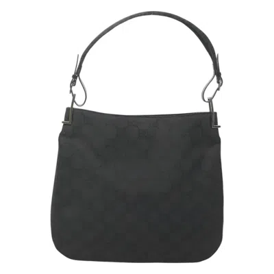 Pre-owned Gucci Gg Canvas Black Canvas Shoulder Bag ()