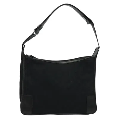 Pre-owned Gucci Gg Canvas Black Canvas Shoulder Bag ()