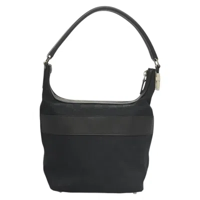 Pre-owned Gucci Gg Canvas Black Canvas Shoulder Bag ()