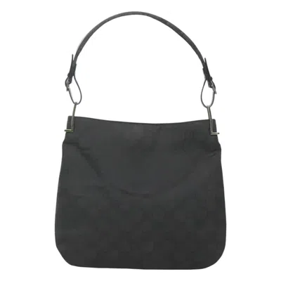 Pre-owned Gucci Gg Canvas Black Canvas Shoulder Bag ()