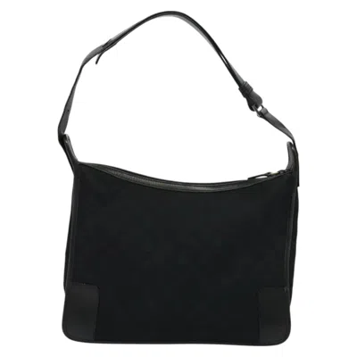 Pre-owned Gucci Gg Canvas Black Canvas Shoulder Bag ()