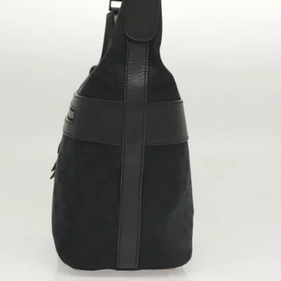 Pre-owned Gucci Gg Canvas Black Canvas Shoulder Bag ()