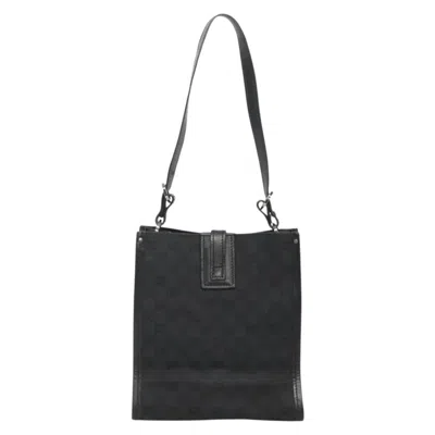 Pre-owned Gucci Gg Canvas Black Canvas Shoulder Bag ()