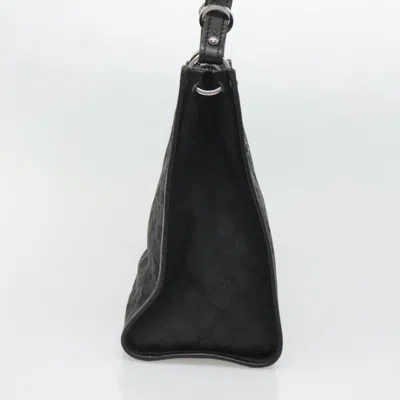 Pre-owned Gucci Gg Canvas Black Canvas Shoulder Bag ()