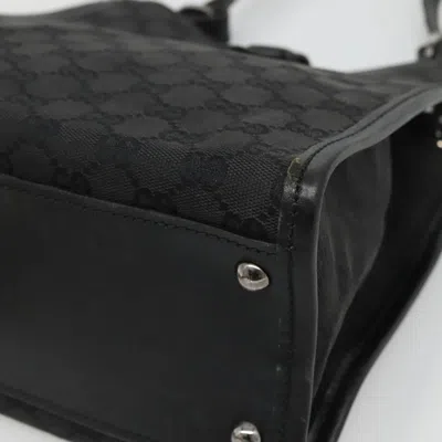 Pre-owned Gucci Gg Canvas Black Canvas Shoulder Bag ()