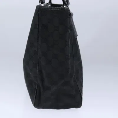Pre-owned Gucci Gg Canvas Black Canvas Tote Bag ()