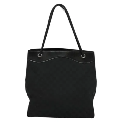 Pre-owned Gucci Gg Canvas Black Canvas Tote Bag ()