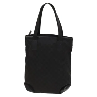 Pre-owned Gucci Gg Canvas Black Canvas Tote Bag ()