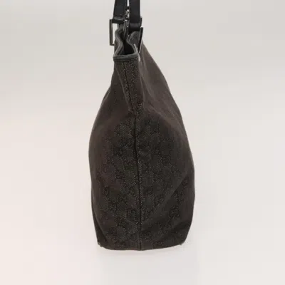 Pre-owned Gucci Gg Canvas Black Canvas Tote Bag ()