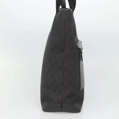 Pre-owned Gucci Gg Canvas Black Canvas Tote Bag ()