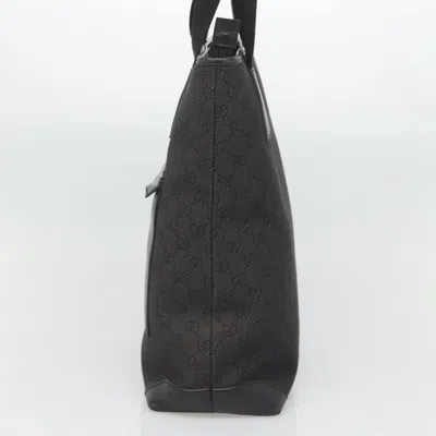 Pre-owned Gucci Gg Canvas Black Canvas Tote Bag ()