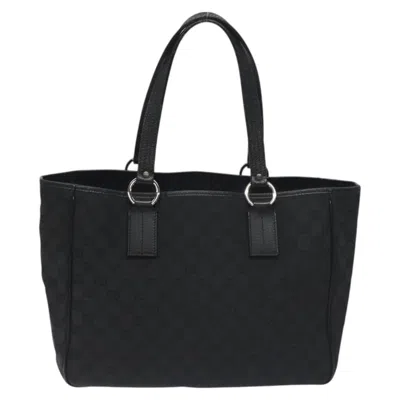 Pre-owned Gucci Gg Canvas Black Canvas Tote Bag ()