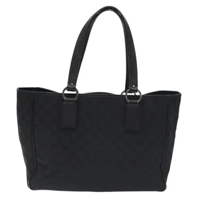 Pre-owned Gucci Gg Canvas Black Canvas Tote Bag ()