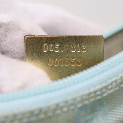 Pre-owned Gucci Gg Canvas Blue Canvas Clutch Bag ()