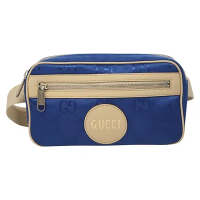 Pre-owned Gucci Gg Canvas Blue Canvas Shoulder Bag ()