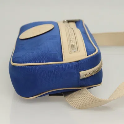 Pre-owned Gucci Gg Canvas Blue Canvas Shoulder Bag ()