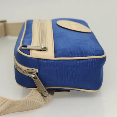 Pre-owned Gucci Gg Canvas Blue Canvas Shoulder Bag ()