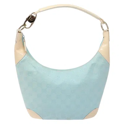 Pre-owned Gucci Gg Canvas Blue Canvas Shoulder Bag ()