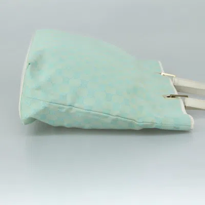 Pre-owned Gucci Gg Canvas Blue Canvas Tote Bag ()