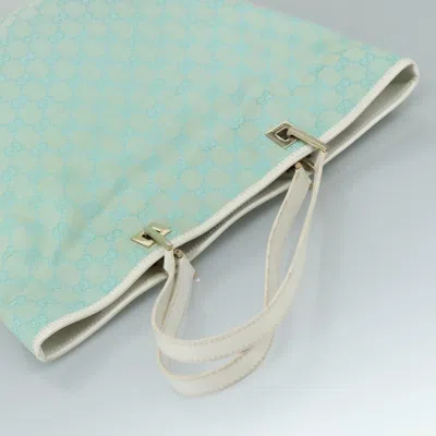 Pre-owned Gucci Gg Canvas Blue Canvas Tote Bag ()