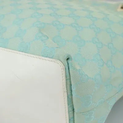 Pre-owned Gucci Gg Canvas Blue Canvas Tote Bag ()