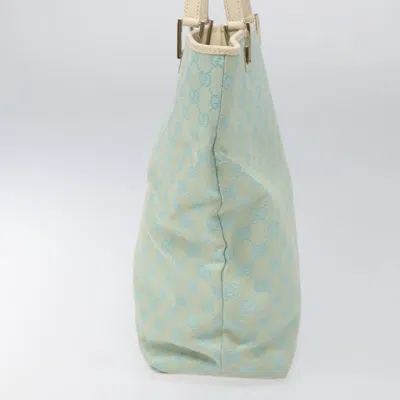 Pre-owned Gucci Gg Canvas Blue Canvas Tote Bag ()