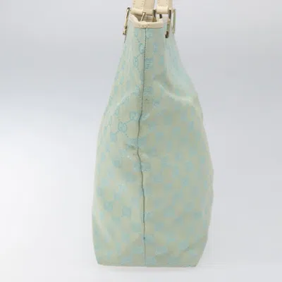 Pre-owned Gucci Gg Canvas Blue Canvas Tote Bag ()
