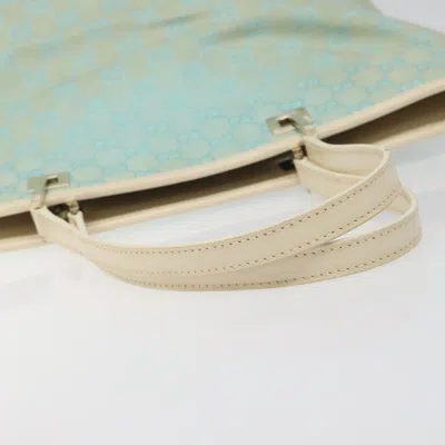 Pre-owned Gucci Gg Canvas Blue Canvas Tote Bag ()