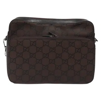 Pre-owned Gucci Gg Canvas Brown Canvas Shoulder Bag ()