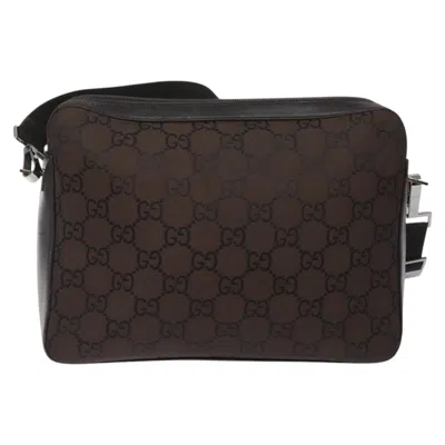 Pre-owned Gucci Gg Canvas Brown Canvas Shoulder Bag ()