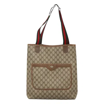 Pre-owned Gucci Gg Canvas Brown Canvas Tote Bag ()