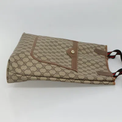 Pre-owned Gucci Gg Canvas Brown Canvas Tote Bag ()
