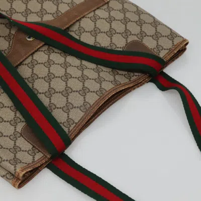 Pre-owned Gucci Gg Canvas Brown Canvas Tote Bag ()