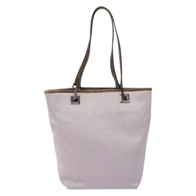 Pre-owned Gucci Gg Canvas Purple Canvas Tote Bag ()